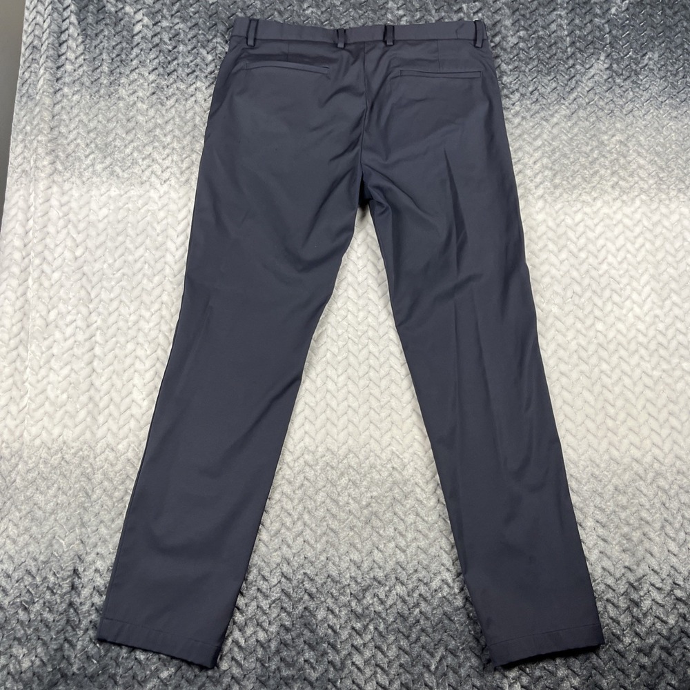 Theory Zaine SW Precision Pants Mens 34x31" Blue Slim Stretch Chino Performance - Picture 9 of 13